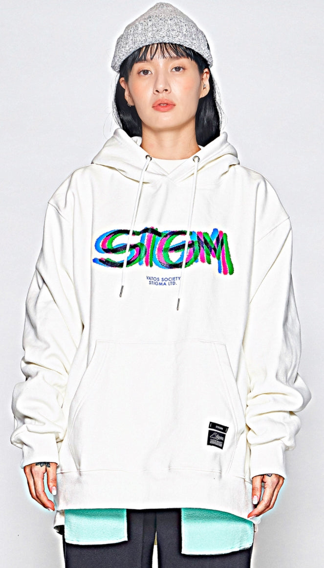 STIGMA(スティグマ) LSD OVERSIZED HEAVY SWEAT HOODIE WHITE