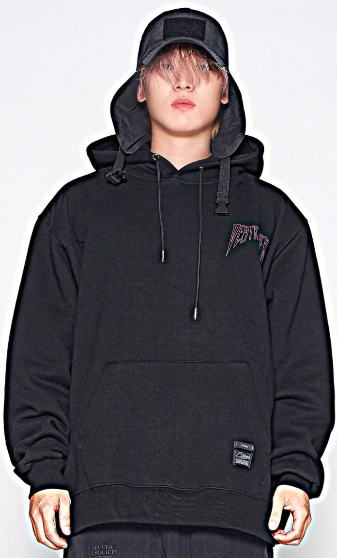 STIGMA(スティグマ) SKATE OVERSIZED HEAVY SWEAT HOODIE BLACK