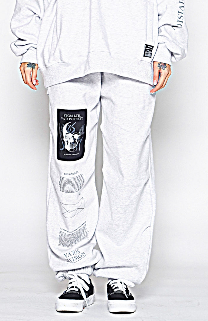 STIGMA(スティグマ)  SKULL HEAVY SWEAT WIDE JOGGER PANTS GREY