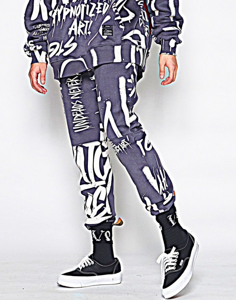 STIGMA(スティグマ)  20 GRAFFITI HEAVY SWEAT JOGGER PANTS BLACK