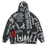 STIGMA(スティグマ)   20 GRAFFITI OVERSIZED HEAVY SWEAT HOODIE BLACK