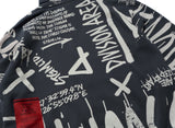 STIGMA(スティグマ)   20 GRAFFITI OVERSIZED HEAVY SWEAT HOODIE BLACK