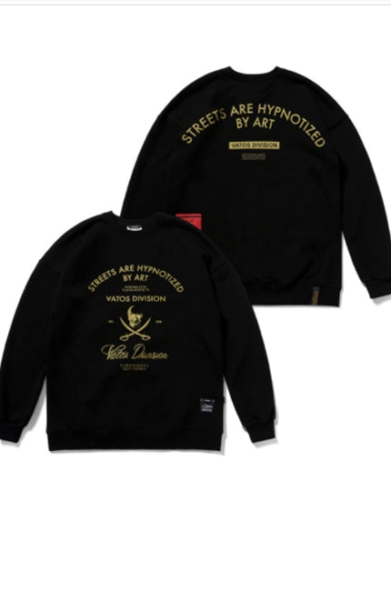 STIGMA(スティグマ) DIVISION CLASSIC OVERSIZED HEAVY SWEAT CREWNECK BLACK