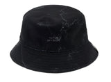 STIGMA(スティグマ) MARBLE REVERSIBLE FLEECE BUCKET HAT BLACK