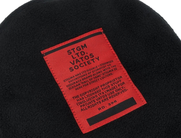 STIGMA(スティグマ) MARBLE REVERSIBLE FLEECE BUCKET HAT BLACK