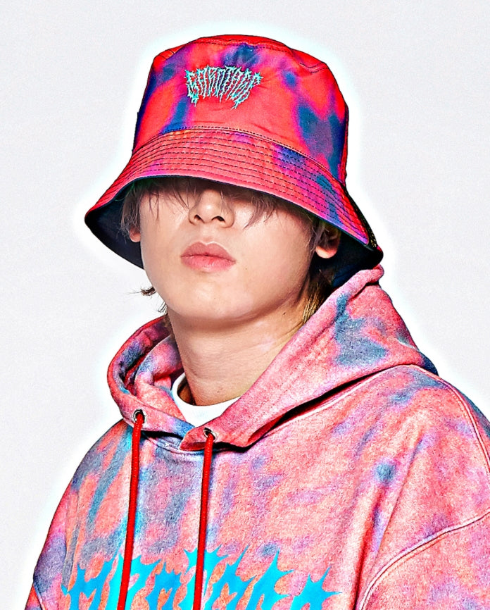 STIGMA(スティグマ) GAUSSIAN REVERSIBLE BUCKET HAT RED