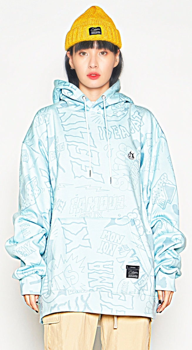 STIGMA(スティグマ) STIGMA X FELIX OVERSIZED HEAVY SWEAT HOODIE BLUE GREEN