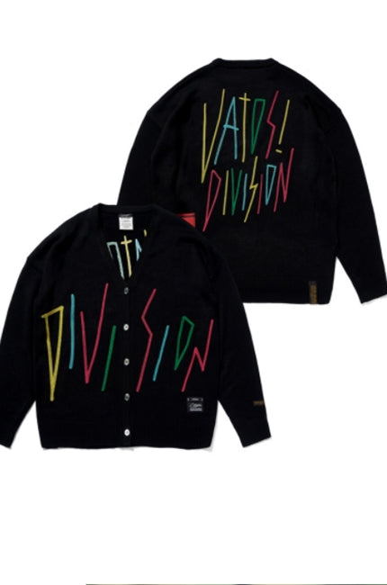 STIGMA(スティグマ)  RAINBOW OVERSIZED KNIT CARDIGAN BLACK