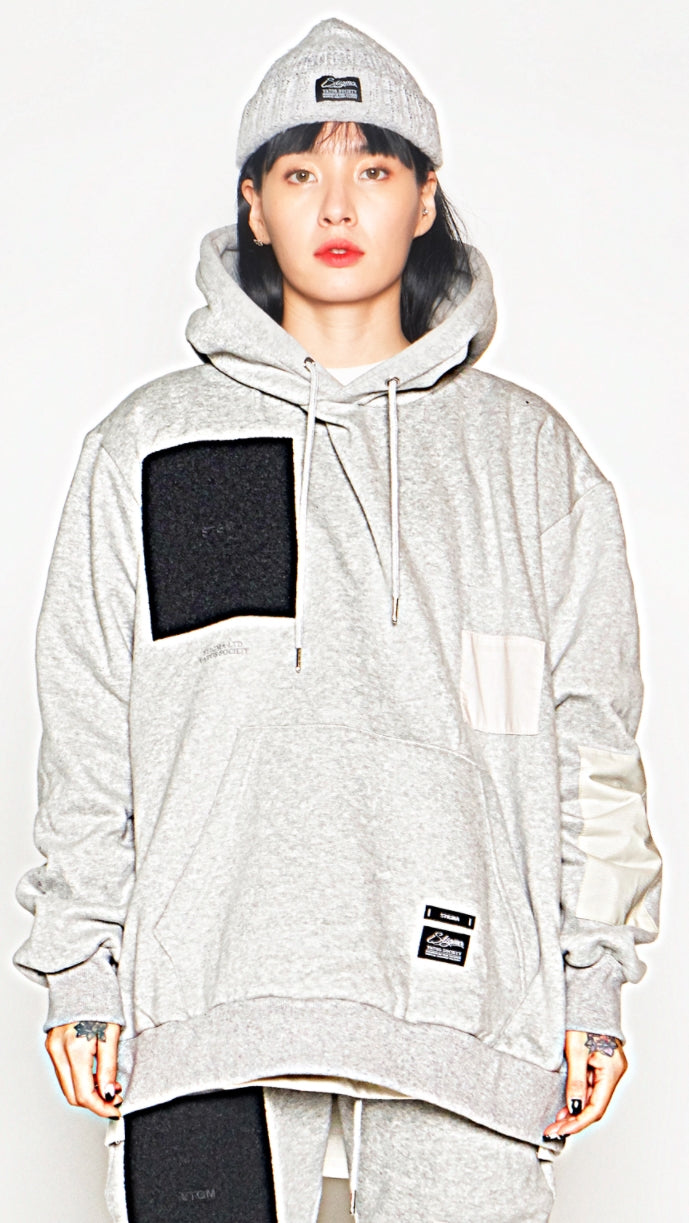 STIGMA(スティグマ) DV TECH OVERSIZED HEAVY SWEAT HOODIE GREY