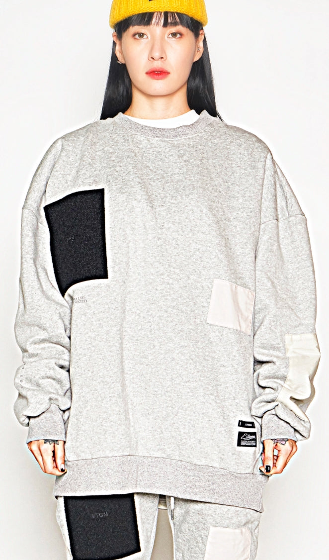 STIGMA(スティグマ)  DV TECH OVERSIZED HEAVY SWEAT CREWNECK GREY