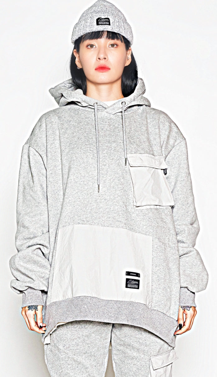 STIGMA(スティグマ) 20 TECH OVERSIZED HEAVY SWEAT HOODIE GREY