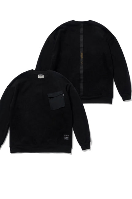 STIGMA(スティグマ) 20 TECH OVERSIZED HEAVY SWEAT CREWNECK BLACK