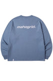 mahagrid (マハグリッド) MECHANIC LOGO LS TEE [BLUE]