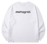 mahagrid (マハグリッド) MECHANIC LOGO LS TEE [WHITE]