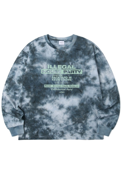 mahagrid (マハグリッド) FLYER WATER DYED LS TEE [NAVY]