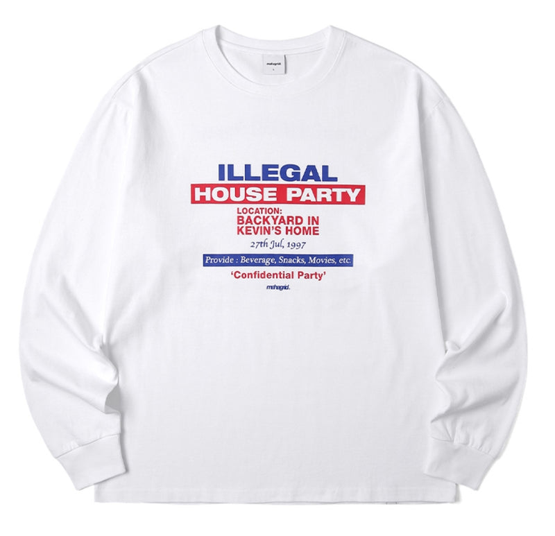 mahagrid (マハグリッド) FLYER LS TEE [WHITE]