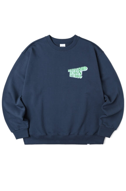 mahagrid (マハグリッド) SOLID LOGO SWEATSHIRT [BLUE]