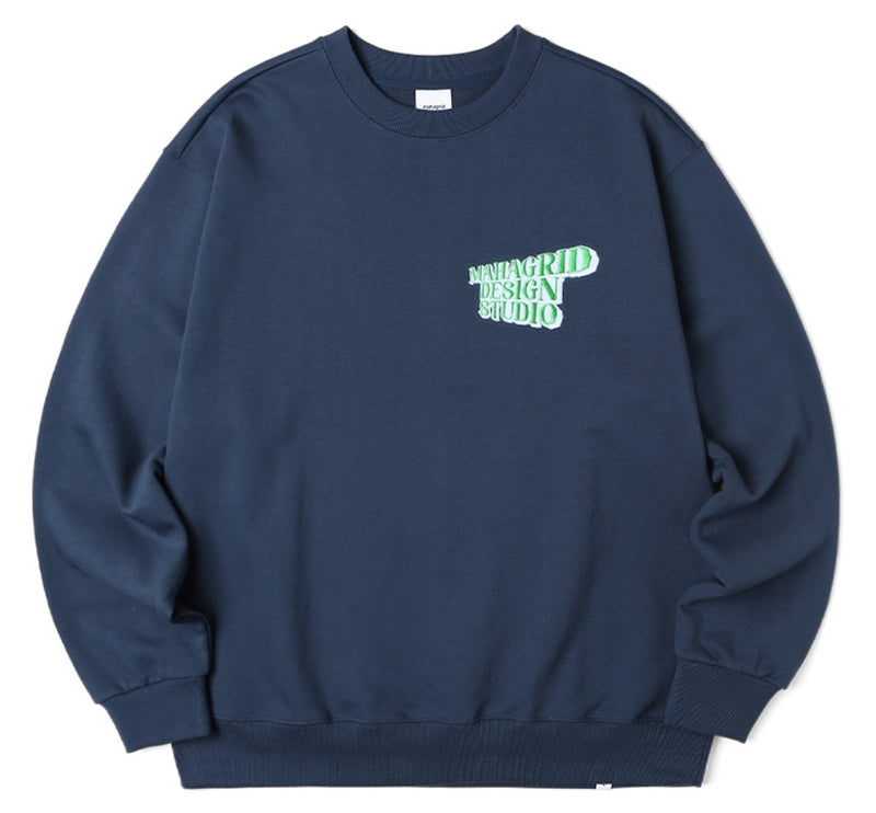 mahagrid (マハグリッド) SOLID LOGO SWEATSHIRT [BLUE]