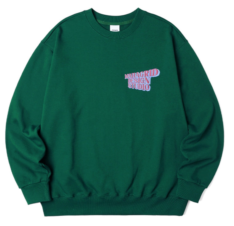 mahagrid (マハグリッド) SOLID LOGO SWEATSHIRT [GREEN]