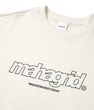 mahagrid (マハグリッド)  THIRD LOGO CREWNECK MG2BSMM481A [IVORY]