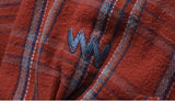 ダブルユーブイプロジェクト(WV PROJECT) Denish Long Check Shirt Redbrown JILS7441