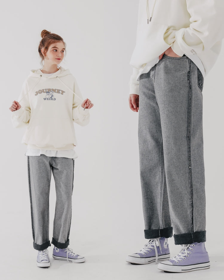 ダブルユーブイプロジェクト(WV PROJECT) Reversed black denim pants Black CJLP7458