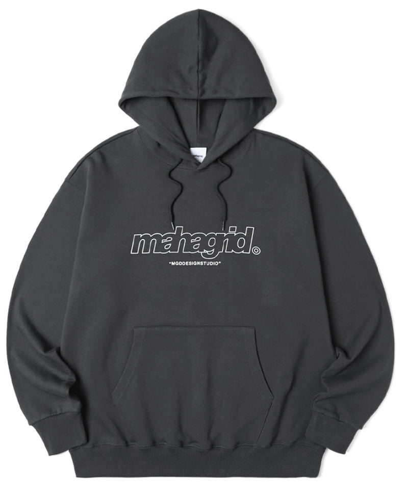 mahagrid (マハグリッド)    THIRD LOGO HOODIE MG2BSMM430A [CHARCOAL]