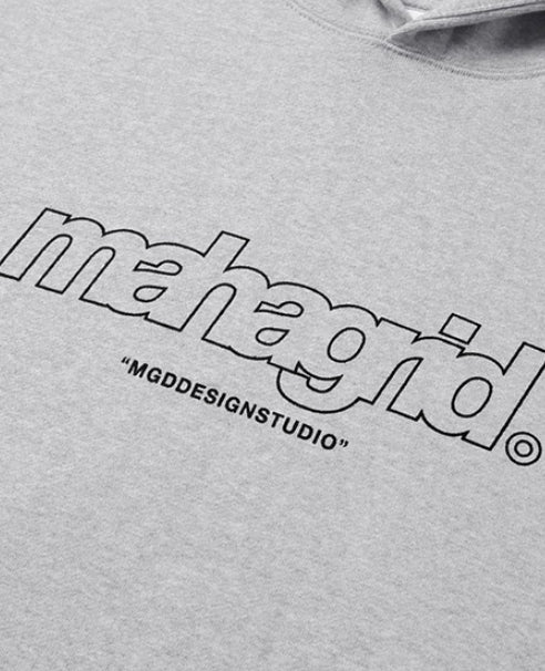 mahagrid (マハグリッド)  THIRD LOGO HOODIE MG2BSMM430A [GREY]