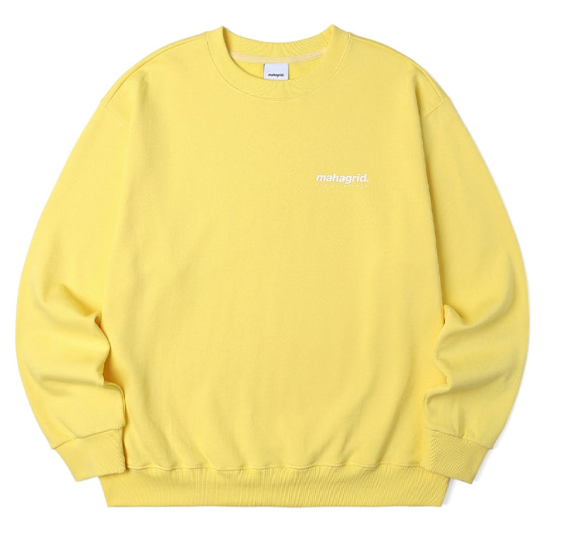 mahagrid (マハグリッド) ORIGIN LOGO CREWNECK MG2BSMM485A [YELLOW]