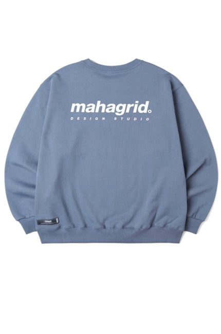 mahagrid (マハグリッド) ORIGIN LOGO CREWNECK MG2BSMM485A [BLUE]