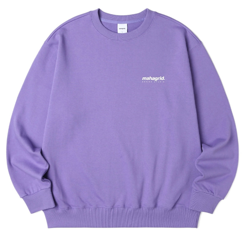 mahagrid (マハグリッド) ORIGIN LOGO CREWNECK MG2BSMM485A [PURPLE]