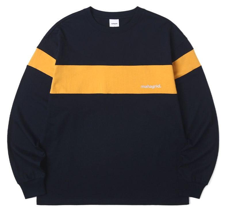 mahagrid (マハグリッド)  HIGHWAY LS TEE [NAVY]