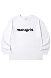 mahagrid (マハグリッド)   BASIC LOGO LS TEE MG2BSMT553A [WHITE]