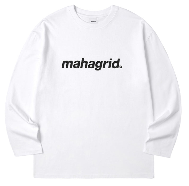 mahagrid (マハグリッド)   BASIC LOGO LS TEE MG2BSMT553A [WHITE]