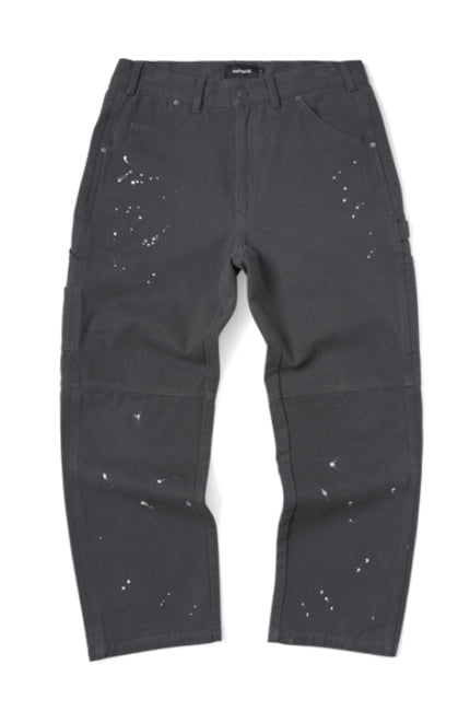 mahagrid (マハグリッド)  DYED PAINTING CARPENTER PANT [CHARCOAL]