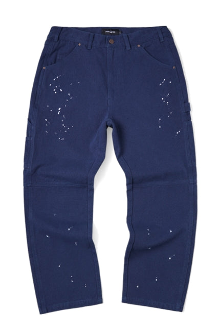 mahagrid (マハグリッド)  DYED PAINTING CARPENTER PANT [NAVY]