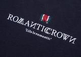 ロマンティッククラウン(ROMANTIC CROWN)  INTERVAL LOGO SWEAT SHIRT_NAVY