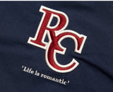 ロマンティッククラウン(ROMANTIC CROWN) RC LOGO BOMBER JACKET_NAVY