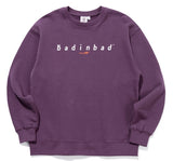 ベドインベド(BADINBAD) WIDE LOGO SWEAT SHIRT_DEEP PURPLE