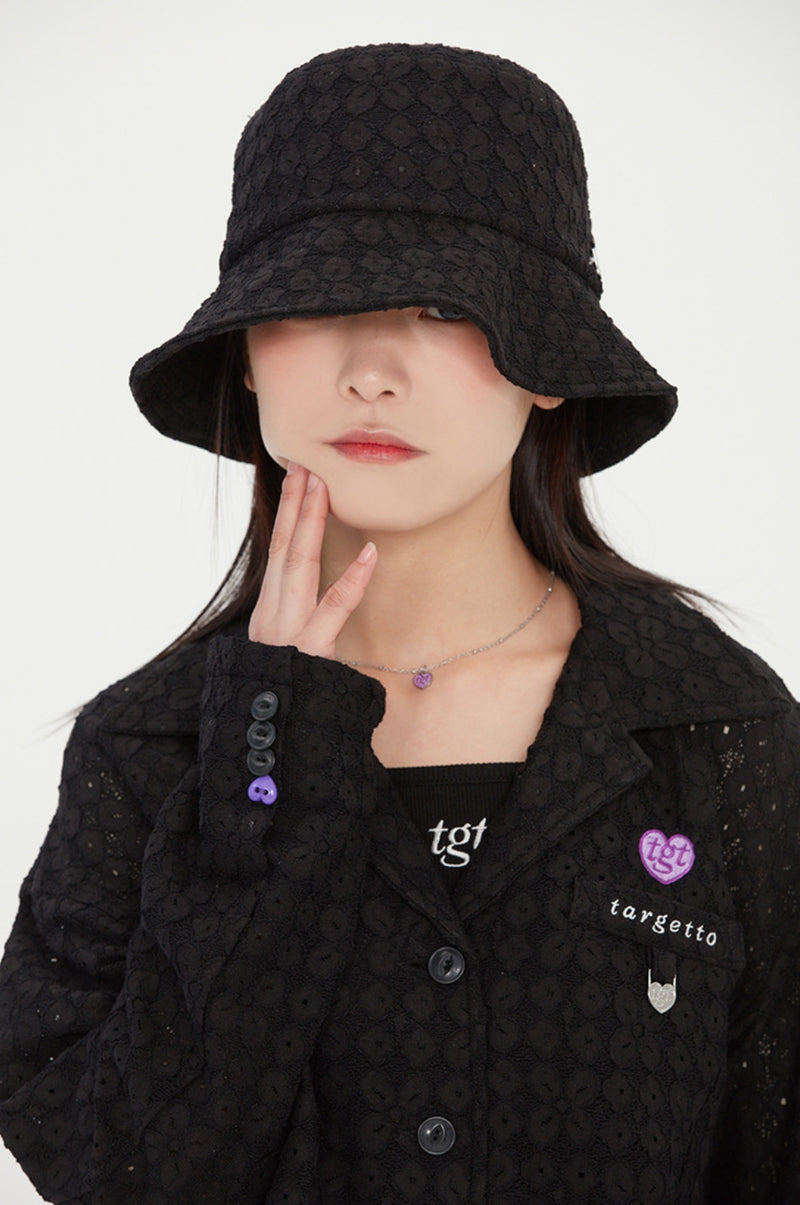 TARGETTO(ターゲット) LACE CROP BLAZER_BLACK