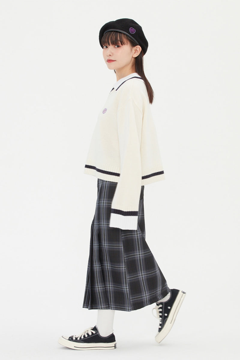 TARGETTO(ターゲット) COLLAR V NECK KNIT_OATMEAL