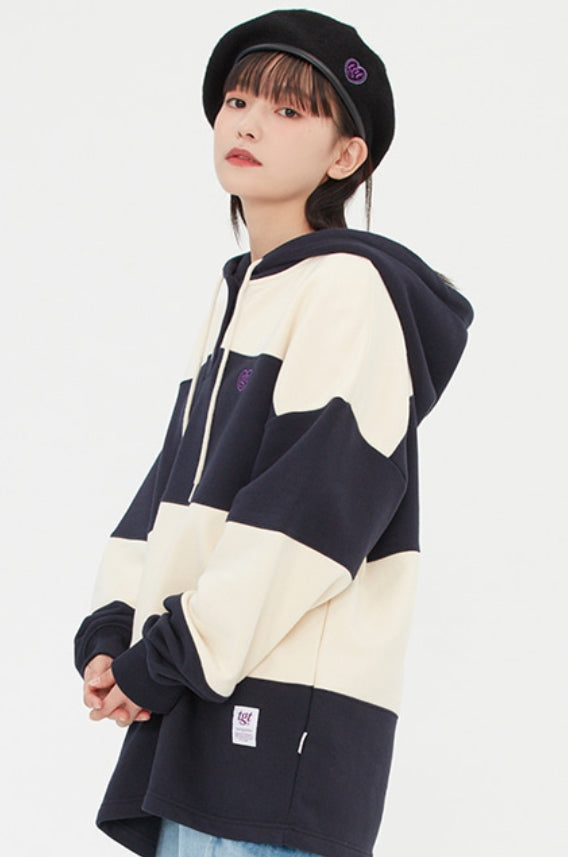 TARGETTO(ターゲット) STRIPE HOODIE_NAVY