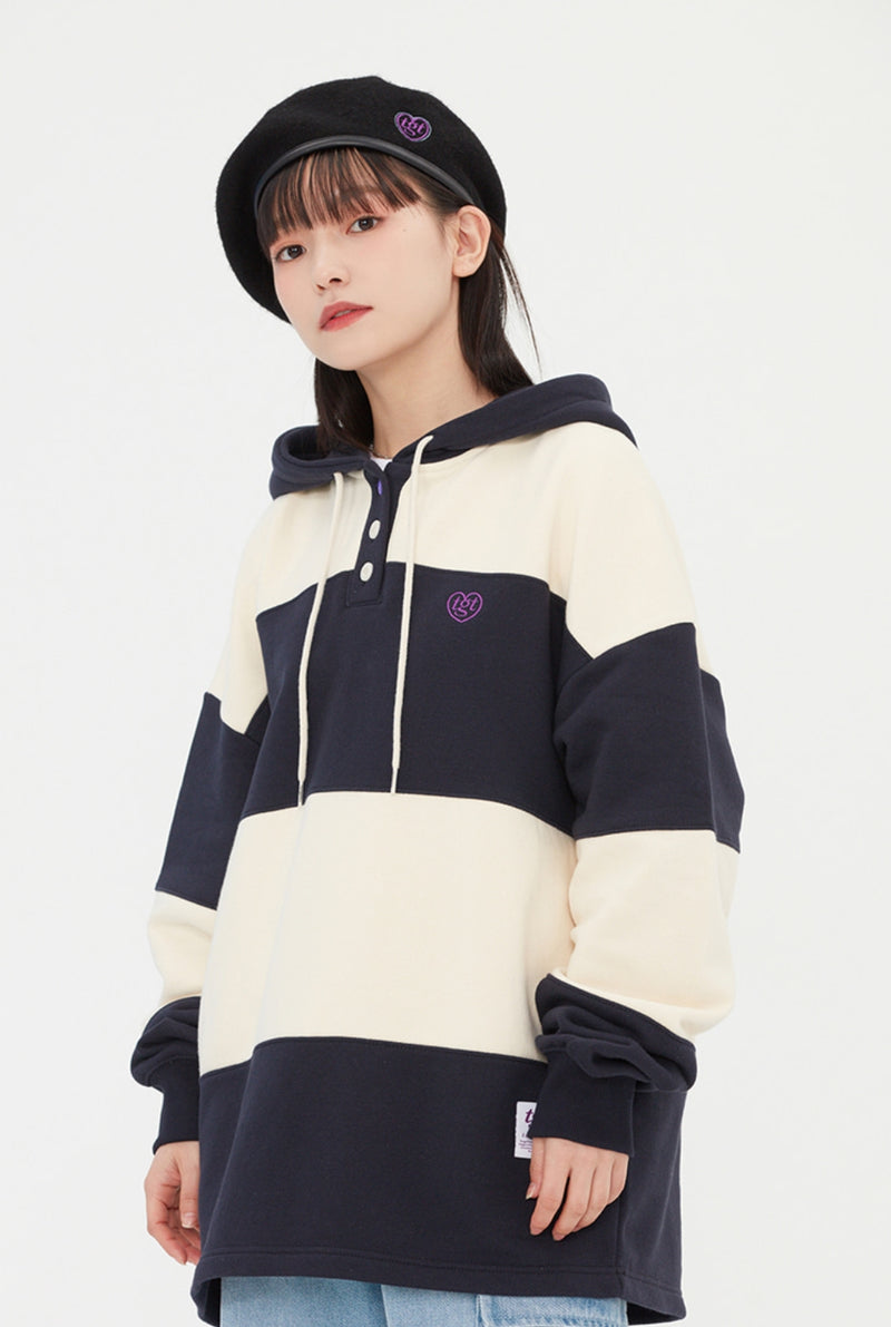 TARGETTO(ターゲット) STRIPE HOODIE_NAVY