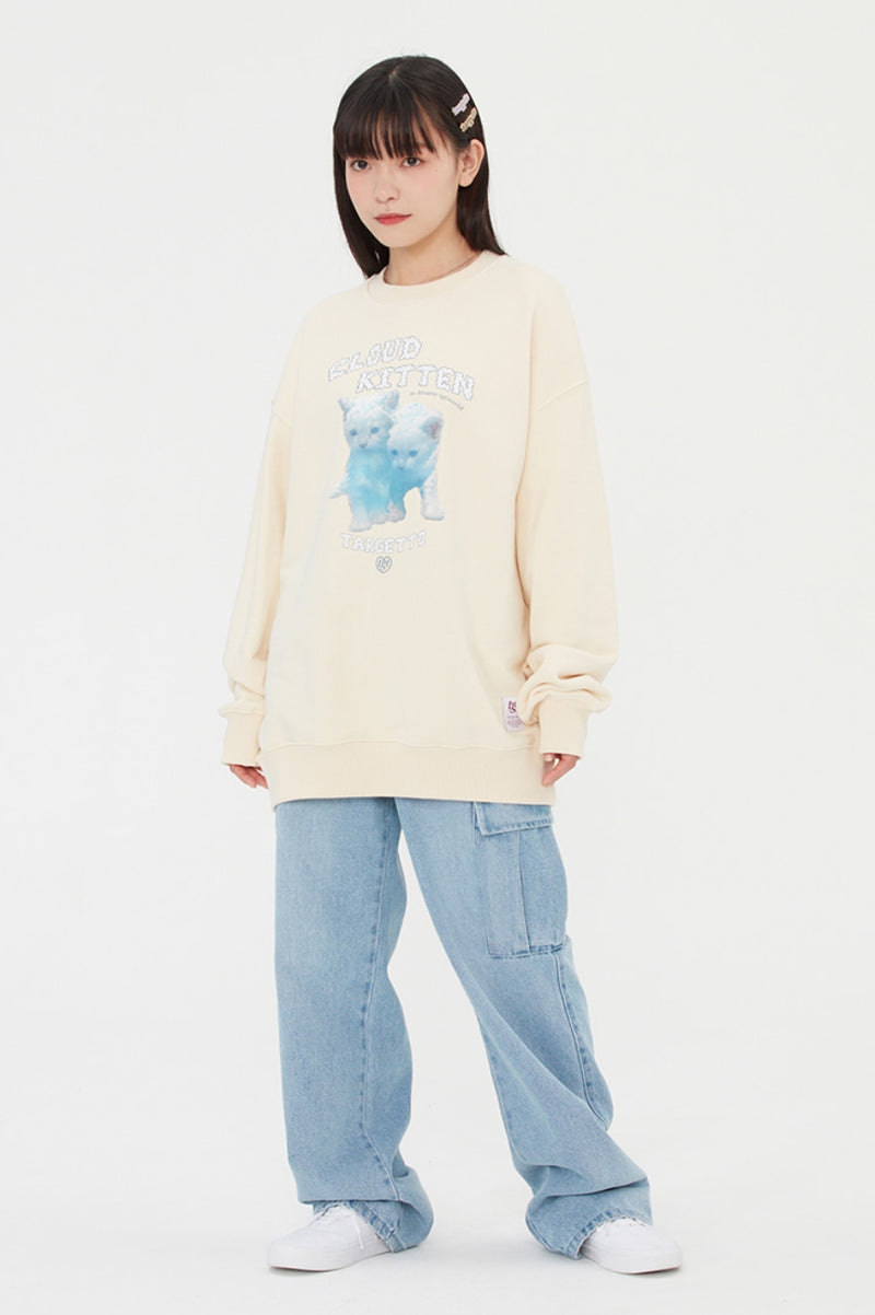TARGETTO(ターゲット) CLOUD KITTEN SWEAT SHIRT_OATMEAL