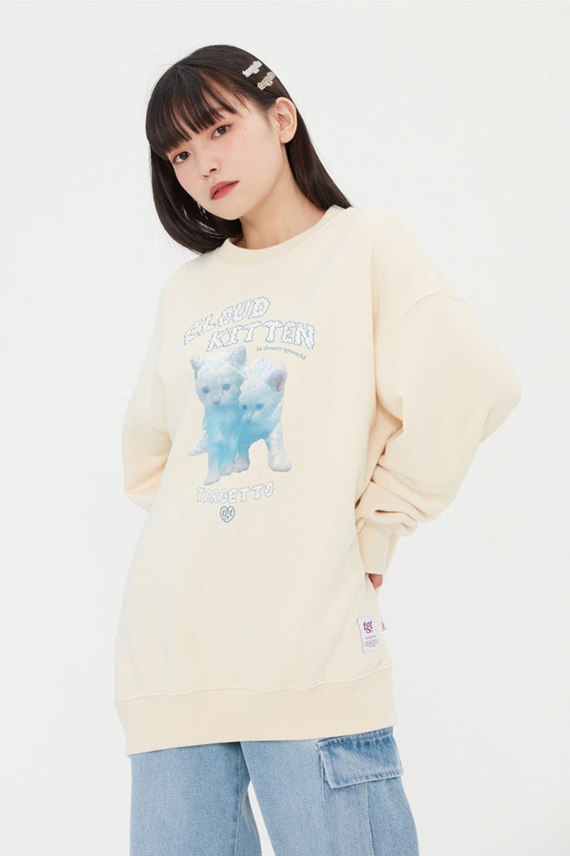 TARGETTO(ターゲット) CLOUD KITTEN SWEAT SHIRT_OATMEAL