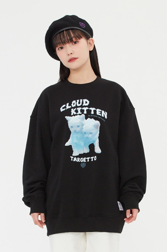 TARGETTO(ターゲット) CLOUD KITTEN SWEAT SHIRT_BLACK