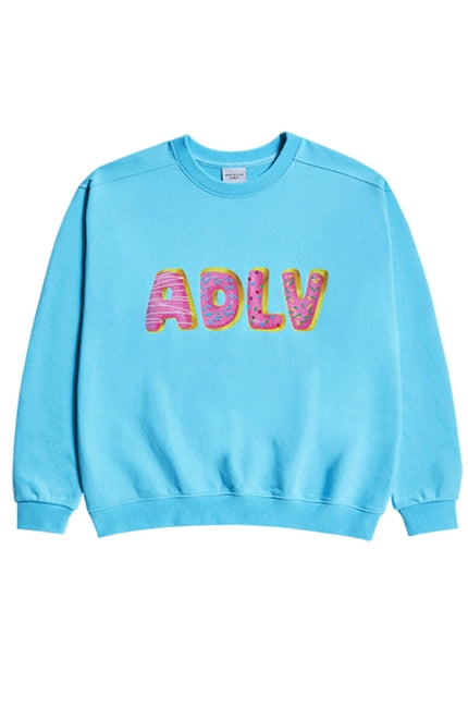 アクメドラビ(acme' de la vie)  DONUT RING SWEATSHIRT SKY BLUE