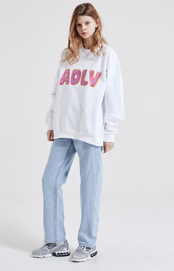 アクメドラビ(acme' de la vie)  DONUT RING SWEATSHIRT WHITE