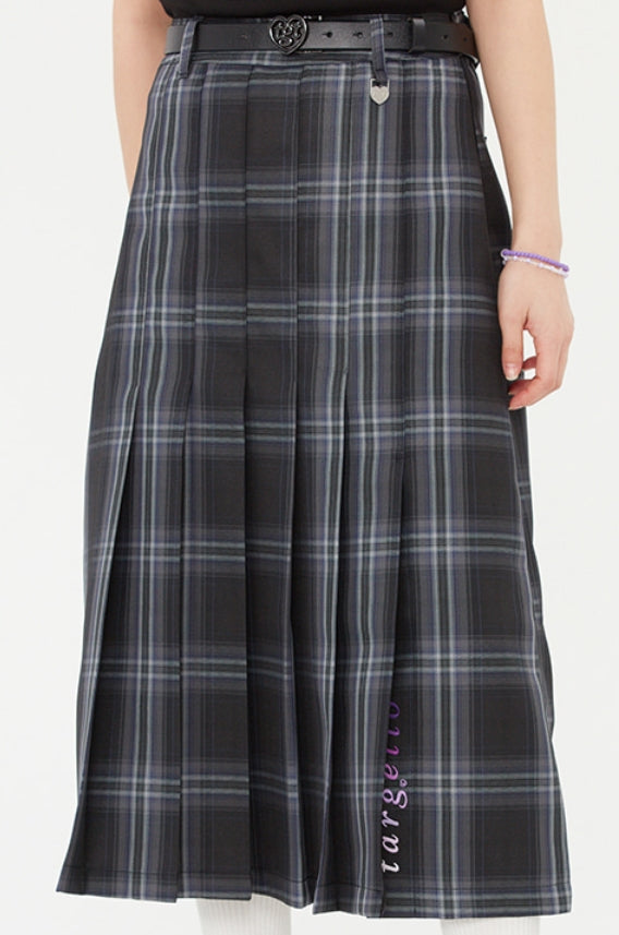TARGETTO(ターゲット) LONG PLEATS SKIRT_BLACK