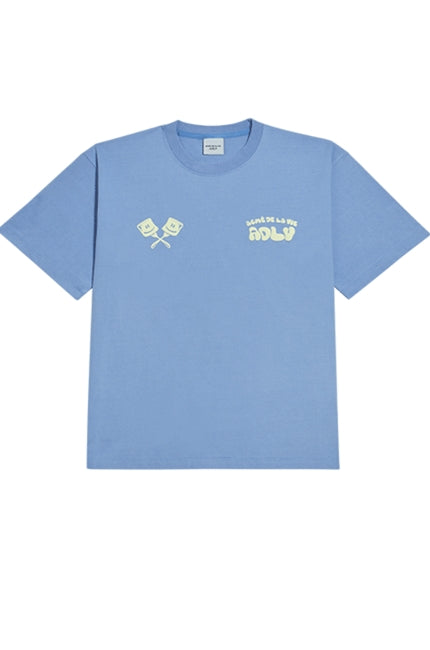 アクメドラビ(acme' de la vie) ADLV MARSHMALLOW SHORT SLEEVE T-SHIRT PURPLE